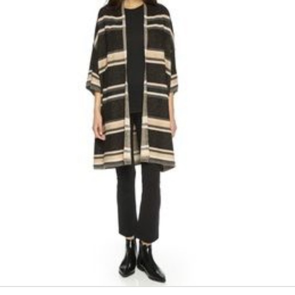 VINCE open cardigan striped size XS/S 70%wool 30%cashmere - Picture 1 of 9